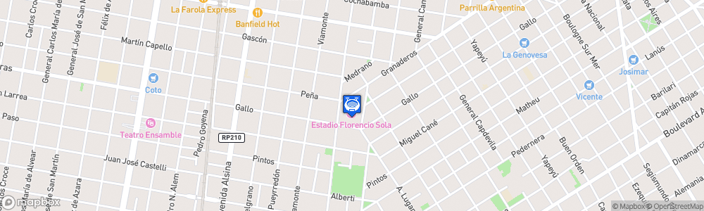 Static Map of Estadio Florencio Sola