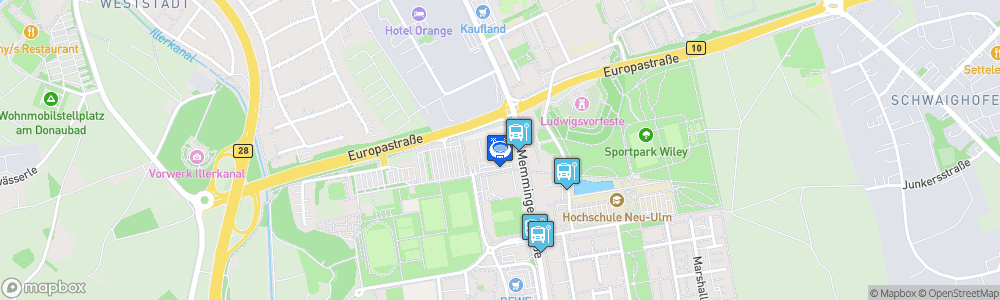 Static Map of Arena Ulm/Neu-Ulm