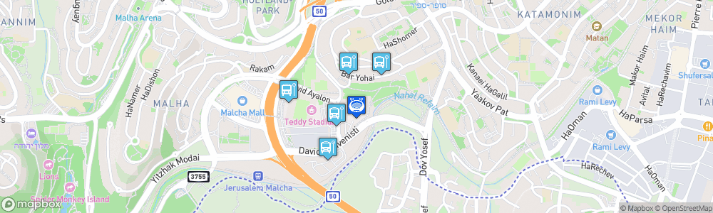 Static Map of Pais Arena Jerusalem
