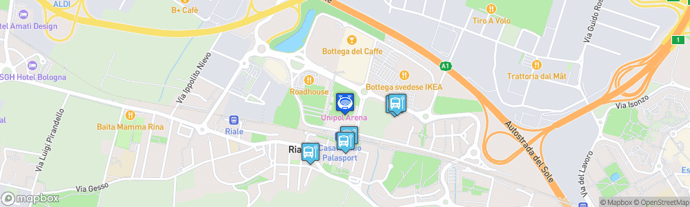 Static Map of Unipol Arena