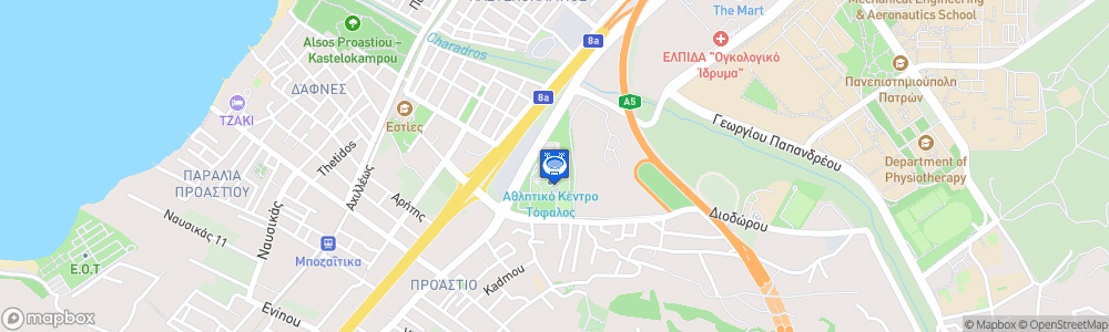 Static Map of Dimitris Tofalos Arena