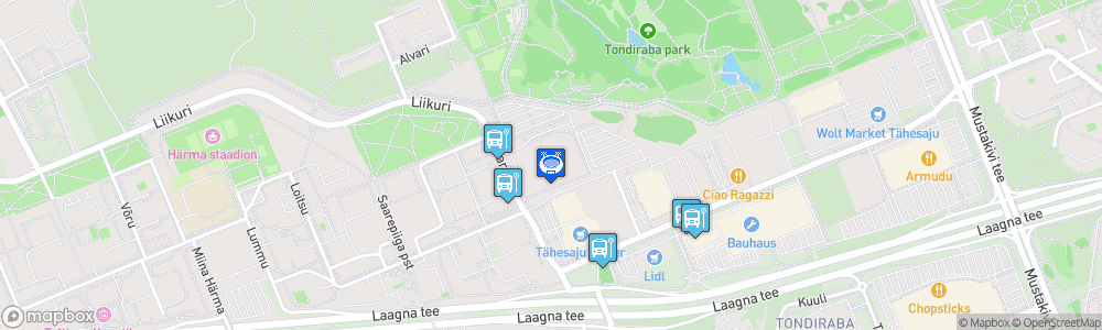 Static Map of Tondiraba Ice Hall