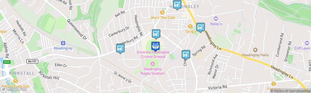 Static Map of Headingley Cricket Ground