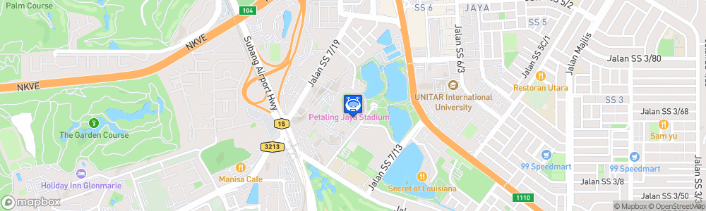Static Map of Petaling Jaya Stadium
