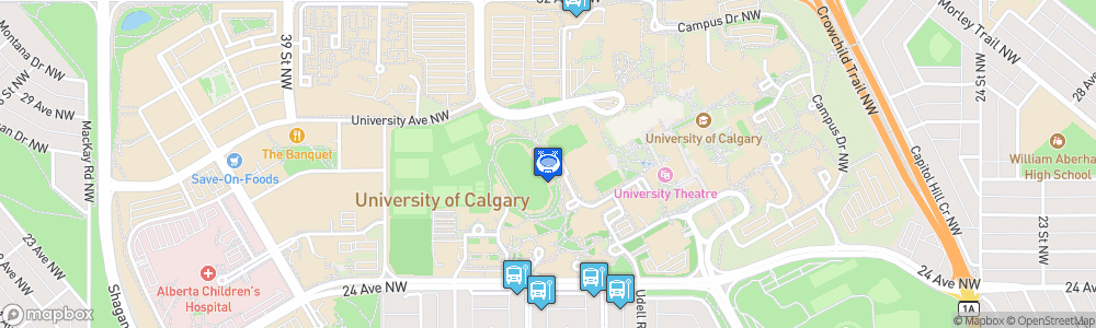 Static Map of Calgary Olympic Oval