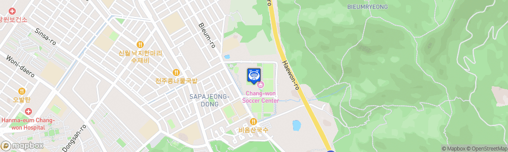 Static Map of Changwon Football Center