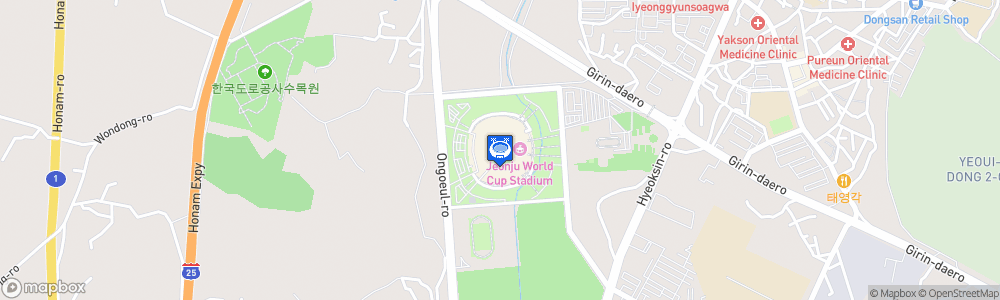 Static Map of Jeonju World Cup Stadium
