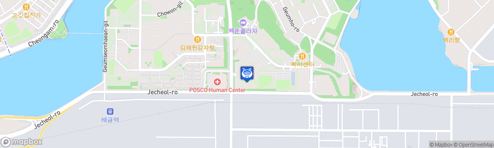 Static Map of Gwangyang Football Stadium
