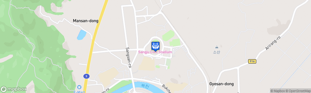 Static Map of Sangju Civic Stadium