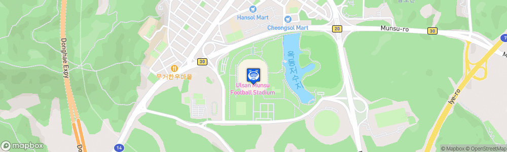 Static Map of Ulsan Munsu Football Stadium