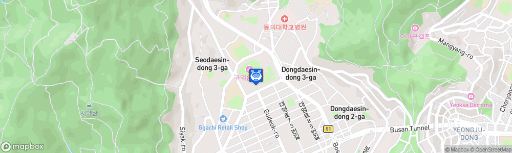 Static Map of Busan Gudeok Stadium