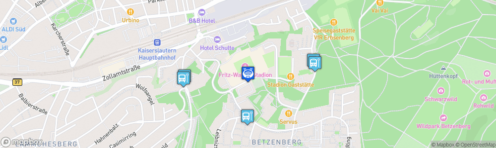 Static Map of Fritz-Walter-Stadion