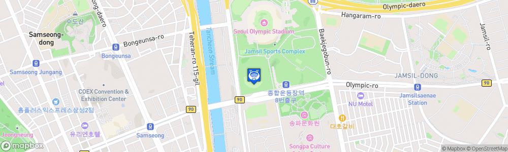 Static Map of Jamsil Baseball Stadium