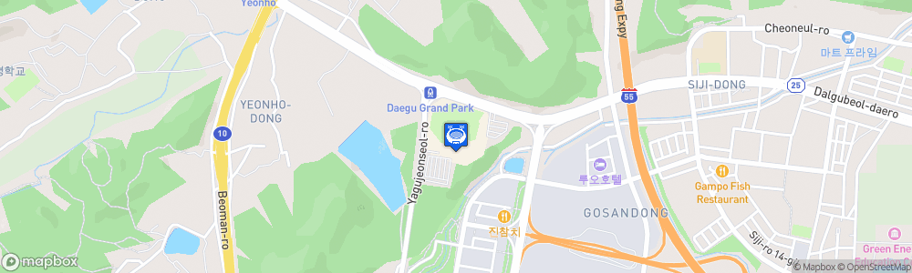 Static Map of Daegu Samsung Lions Park