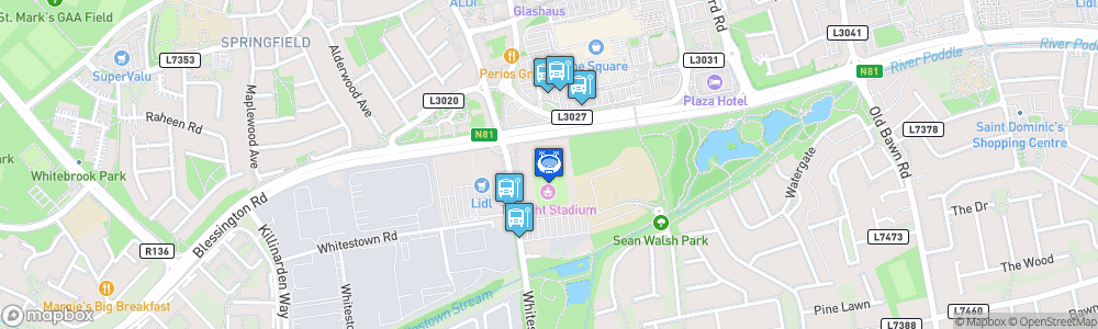 Static Map of Tallaght Stadium