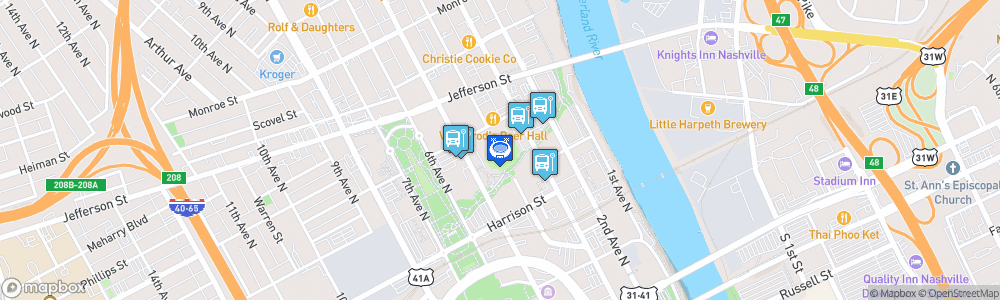 Static Map of First Tennessee Park