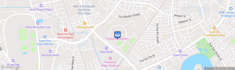 Static Map of Thuwanna Football Stadium