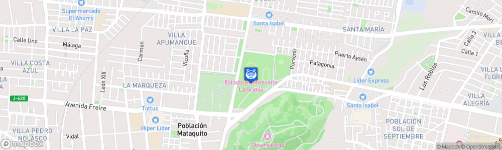 Static Map of Estadio La Granja