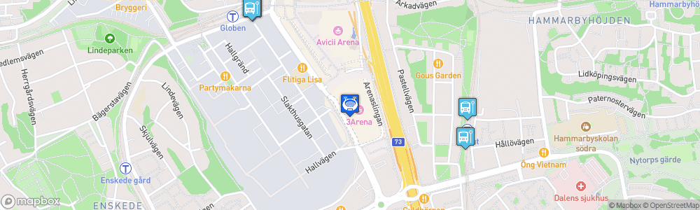 Static Map of Tele2 Arena