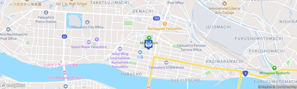 Static Map of Yatsushiro City Gymnasium