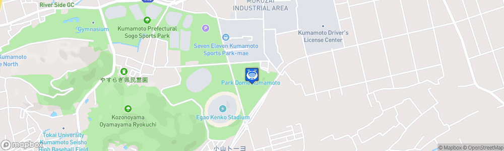 Static Map of Park Dome Kumamoto