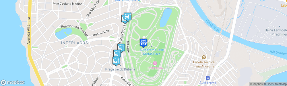 Static Map of Autódromo José Carlos Pace