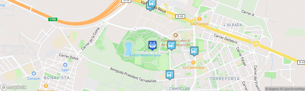 Static Map of Palau d’Esports Catalunya