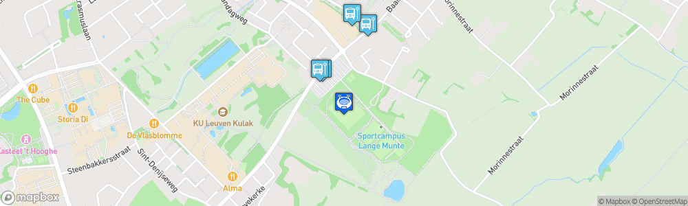 Static Map of Sportcampus Lange Munte