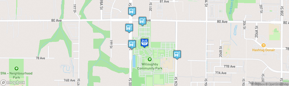 Static Map of Langley Events Centre