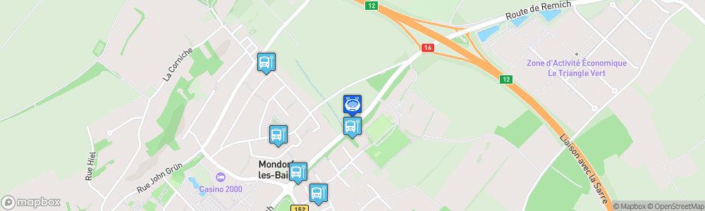 Static Map of Mondorf-les-Bains Velodrome and Sports Complex