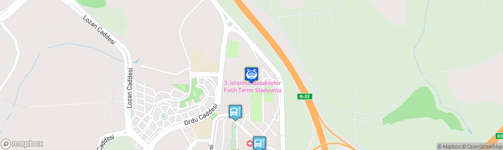 Static Map of Başakşehir Fatih Terim Stadyumu