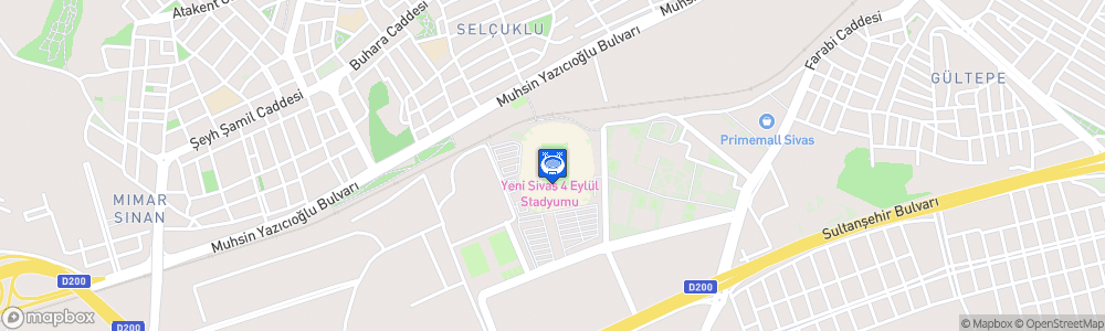 Static Map of Yeni 4 Eylül Stadyumu