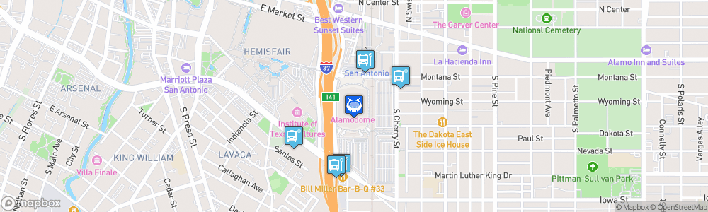 Static Map of Alamodome