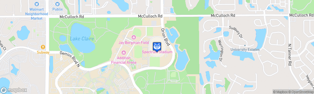 Static Map of Spectrum Stadium