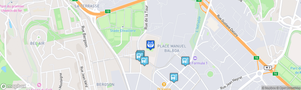 Static Map of Stade Geoffroy-Guichard