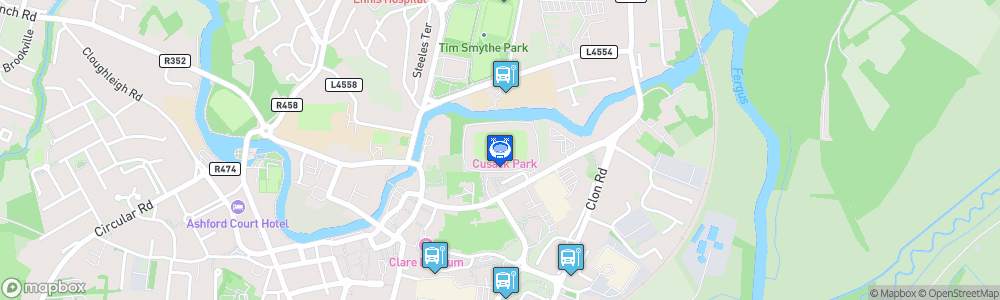 Static Map of Cusack Park - Ennis