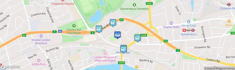 Static Map of Brentford Community Stadium