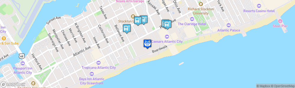 Static Map of Jim Whelan Boardwalk Hall