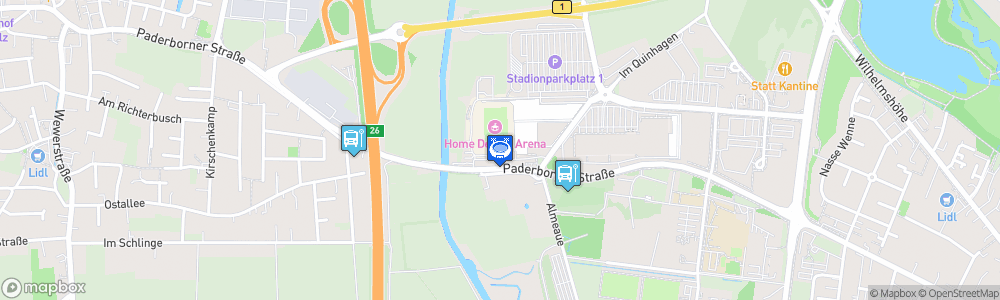 Static Map of Benteler-Arena