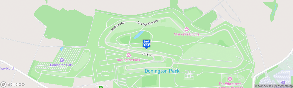 Static Map of Donington Park Circuit