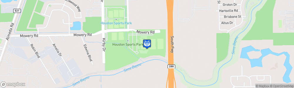 Static Map of Aveva Stadium