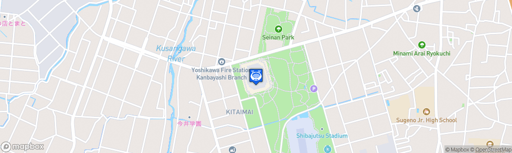 Static Map of Matsumoto Stadium