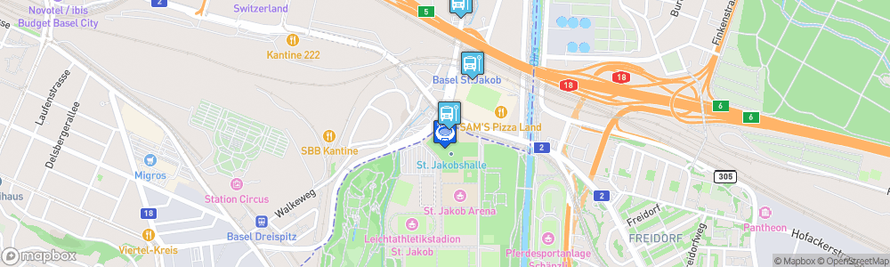 Static Map of St. Jakobshalle