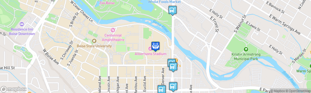 Static Map of Albertsons Stadium