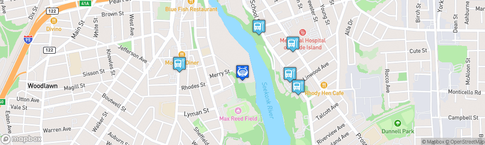 Static Map of Pawtucket Stadium