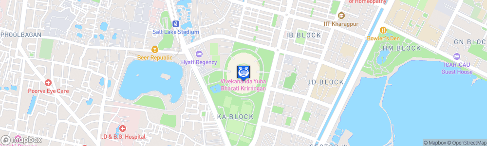 Static Map of Salt Lake Stadium