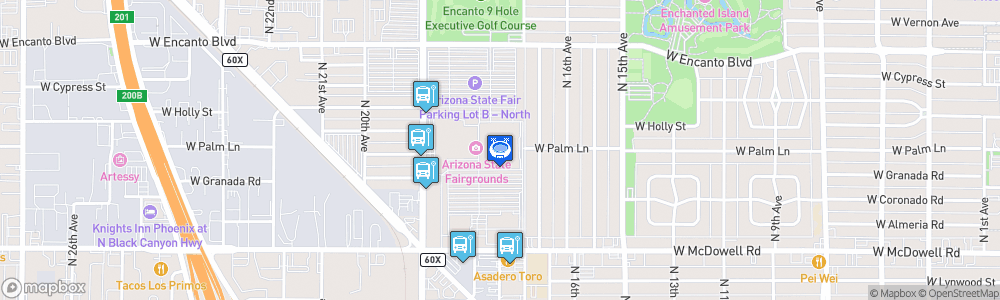 Static Map of Arizona Veterans Memorial Coliseum