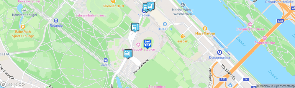 Static Map of Ernst Happel Stadion