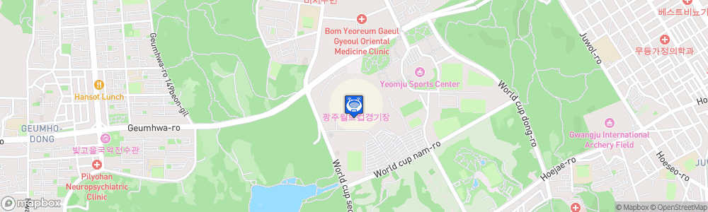 Static Map of Gwangju World Cup Stadium