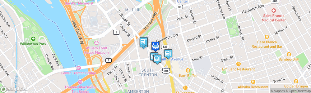 Static Map of CURE Insurance Arena